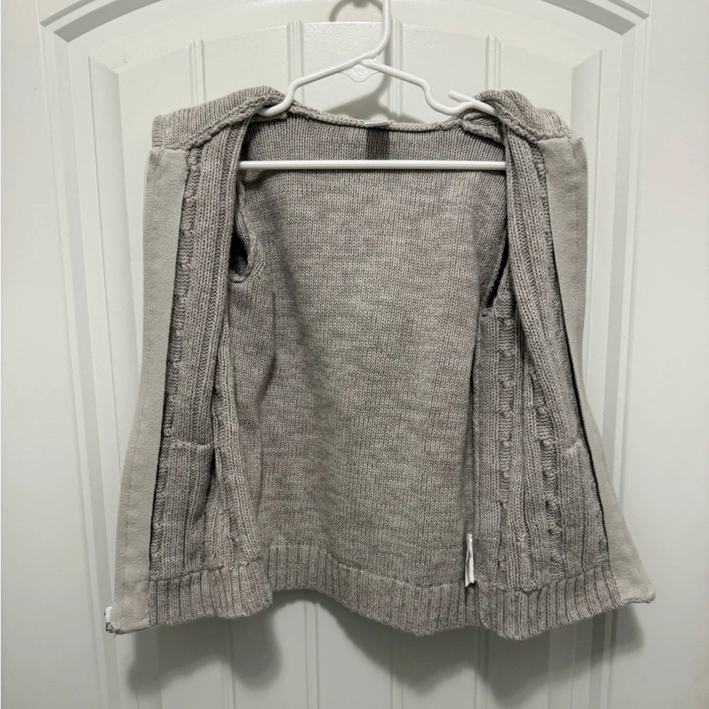 Old Navy Gray Cable Knit Sweater Jacket for Toddler